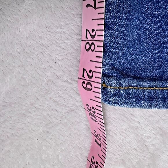 Studio Blue Jeans Women's Size 27 Medium Wash Straight Leg Stretch Mid-Rise - Picture 9 of 10